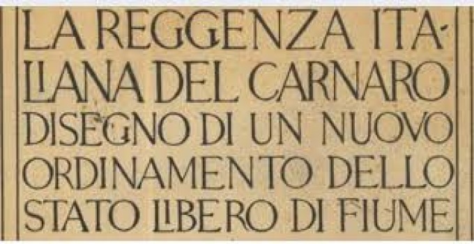 Centenario della “Carta del Carnaro” elaborata dal sindacalismo rivoluzionario